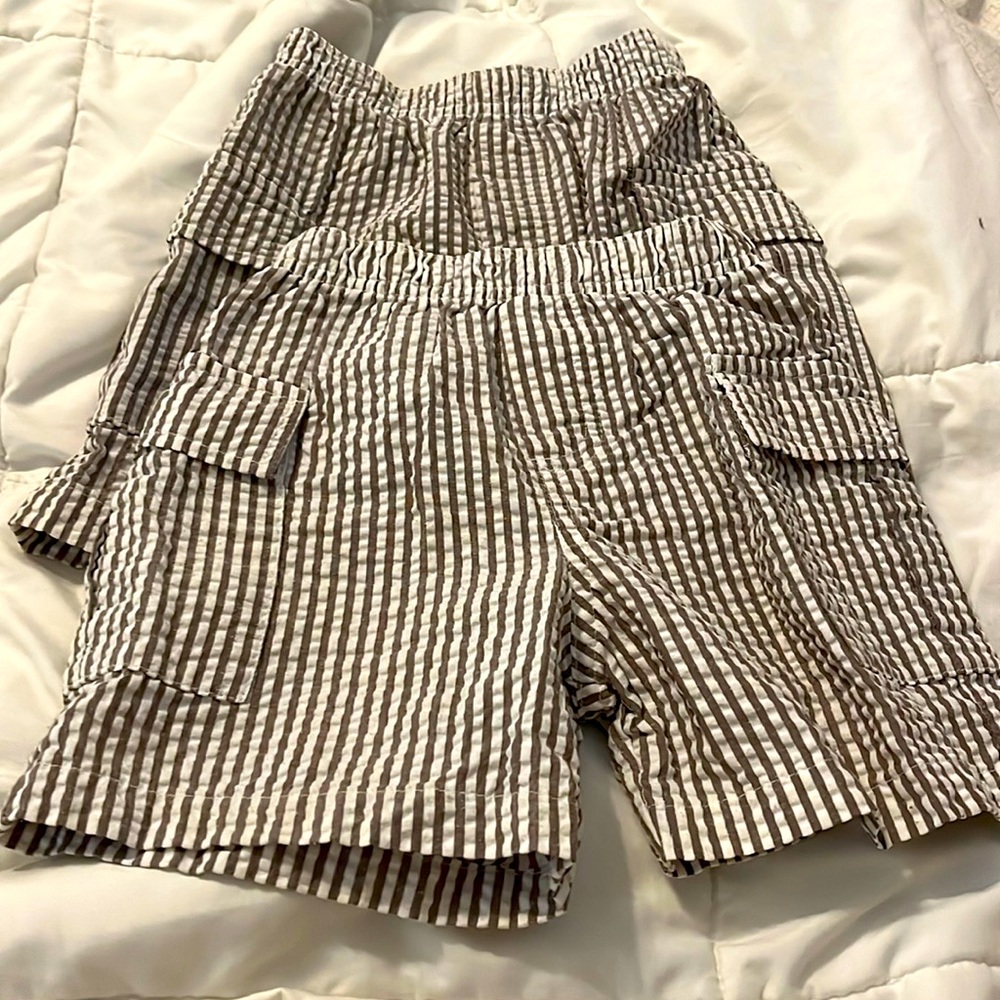 Kelly’s Kids sear sucker shorts.